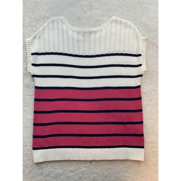 TOMMY BAHAMA Women's Colorblock Striped Pullover Sweater Knit Sz Small - Picture 3 of 14